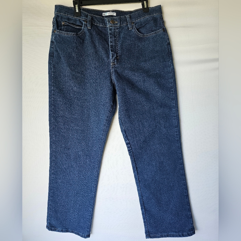 Women's Dark Blue Straight-Leg Jeans